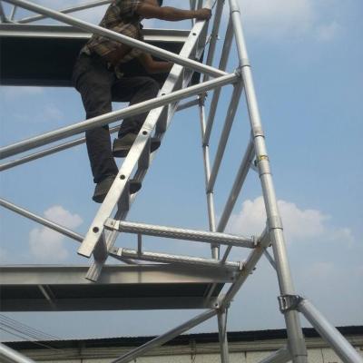 China Industrial scaffolding fast step wheel aluminum work platform scaffolding for sale for sale