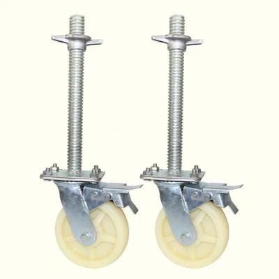 China Modern Material Heavy Duty Industrial Building Construction Scaffolding Caster Wheels for sale