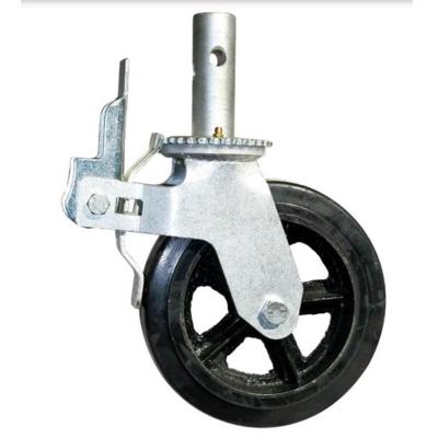 China Traditional Smooth Sliding Wheels Casters Scaffolding Parts Heavy Duty Caster Wheel for sale