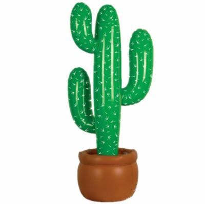 China New 90cm environmental protection pvc cactus bonsai holiday dress simulation cactus inflatable spot party inflatable bonsai for sale