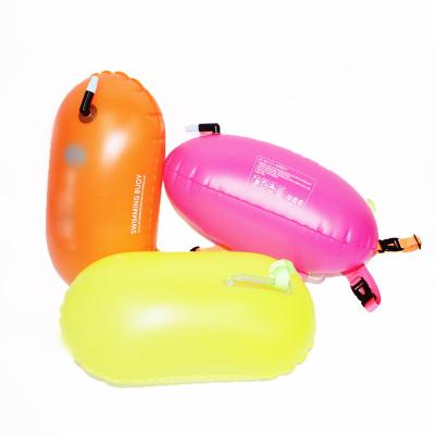 China 0.35 Mm PVC Outdoor Waterproof Air Bag Safe Training Swimming Ring Inflatable Swim Buoy for sale