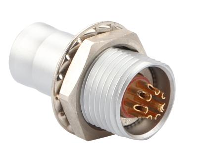 China Chrome Plated Brass 00B 0B 1B 2B 3B 2 3 4 Fixed 5 Pin Plug Non Latching Female Connector for sale