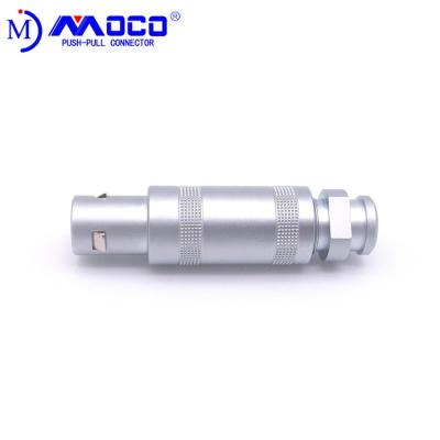 China FFA.1S.303 Male Connector Audio Straight Half Moon Push Pull Self Locking Connector for sale