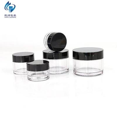 China Petg Packets 150ml Cosmetic Empty Clear Plastic Skin Care Lotion Body Butter Lip Scrub Face Cream Cosmetic Containers Jar for sale