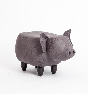 China Storage Modern Style Wooden Cute Animal Stool for sale