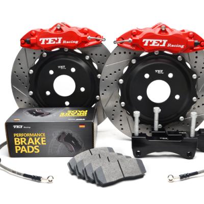 China Tei Racing Front Brake Kit 4-Piston Caliper With 2 Piece Rotor 330*28mm Big Brake Kit For MA ZDA 3 Front 2005 -2013 2 for sale