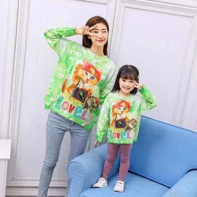 China Anti-pilling 2022 new manufacturers wholesale affordable family clothes for mother and daughter for sale