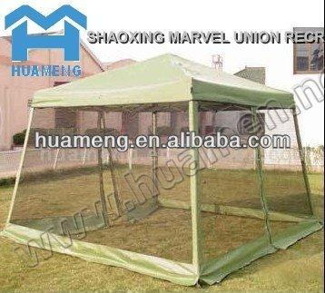 China Steel (With White Powder Coating) Netting Canopy Gazebo Tent for sale