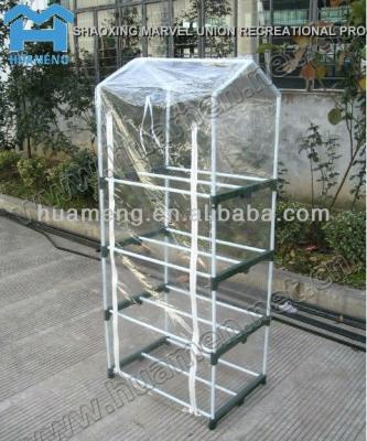 China Easily Assembled Four Tiers PVC Mini Greenhouse Kits for sale