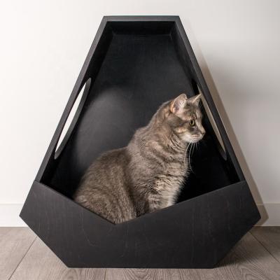 China Modern Stocked Cat House Cat Bed Pet Furniture Pet Lover Gift Pampers Wooden Furniture for sale