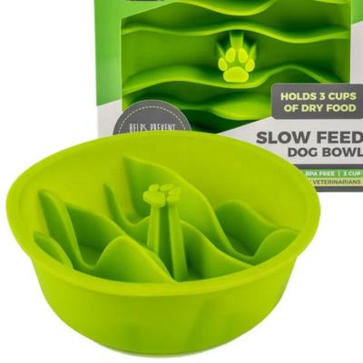 China New Design Automatic Slow Feed Dog Bowl Insert Maze Feeder Interactive Puzzle For Fast Eaters for sale