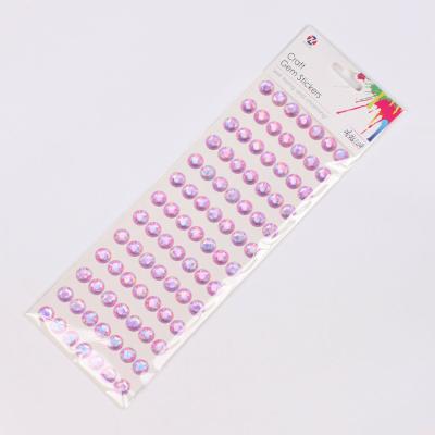 China Waterproof+Eco-friendly Self-adhesive Gem Sticker Diamond Rhinestone Acrylic Crystal Sticker Sheet for sale