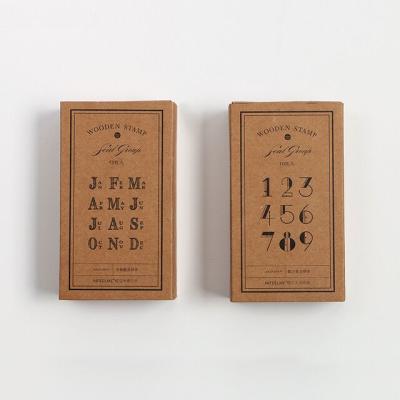 China Children's Toy Custom Wooden Educational Stamps for sale