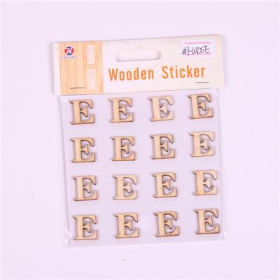 China Cartoon Sticker Wooden Alphanumeric Stickers for sale