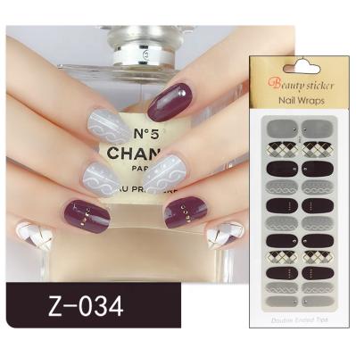 China Easy apply 3d design nail art stickers for sale