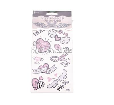 China Temporary Water Transfer Glitter Fashion Temporary Tattoo / Skin Shinning Tattoo Sticker for sale