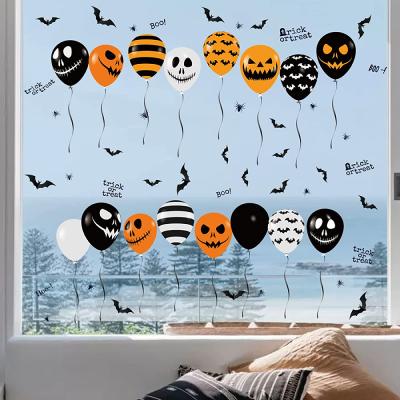 China Eco-friendly Halloween Decorations Window Decorations Electrostatic Materials Membrane Sticker for sale