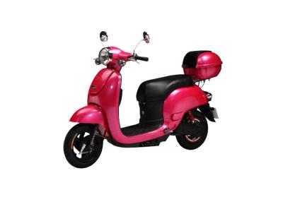 China Vespa eléctrica rosada adulta linda de la motocicleta 800W/de motor de las muchachas con la velocidad 45km/h en venta