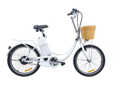 China Cute 9Ah 22'' city electric hub motor bicycle 250 Watt e bike for women for sale