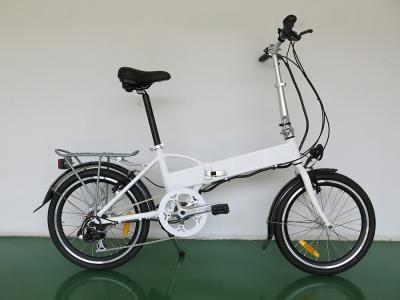 China Peso leve bicicleta elétrica dobrável de panasonic de 20 polegadas com a bateria interna do quadro à venda