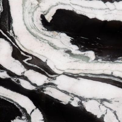 China Modern Black Slab Inkjet Marble Price Panda Marble Cost Polished Tile, White Marble With Black Veins for sale