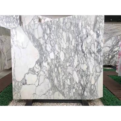 China Statuario Venato Arabescato Marble Italy Bianco Carrara White Marble For Modern Interior Decoration for sale