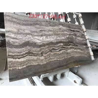 China Modern Natural Polished White Wood From Vietnam Gray Vein Marble Look Like Stone Morocco Travertine Vein Marble for sale