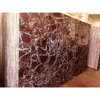 China Modern Exclusive Purple Vein Engineered Marbles Turkey Rosso Levanto Levanto Red Marble for sale