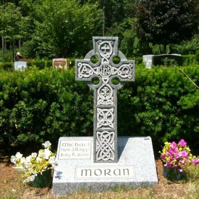 China Cross Headstone Celtic Marble Granite Headstone Prices Monument Crossing Modern White Stone Headstone For Grave for sale