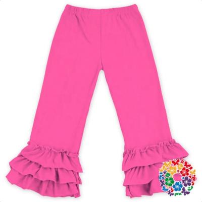 China 2022 other new hot sale fashion casual thin girls girls sweatpants three layers of ruffles pants stacked pants for sale