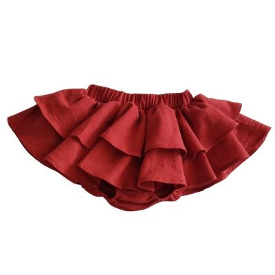 China Lovely Double Ruffles Children's Summer Children's Pants Anti-wrinkle Lovely Shorts Baby Girls Korean Style for sale