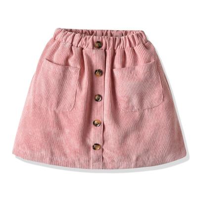 China New Color Fade Proof Baby Girls Clothes Spring Korean Style Kids Corduroy Shorts For Girls Cotton Children Pink Package Hip Skirt Kids Beach Shorts for sale