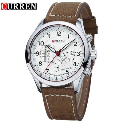 China CURREN 8152 Date CURREN 8152 Automatic Date Men's Quartz Watch Waterproof Sports Watches Men Leather Relogio Masculino for sale