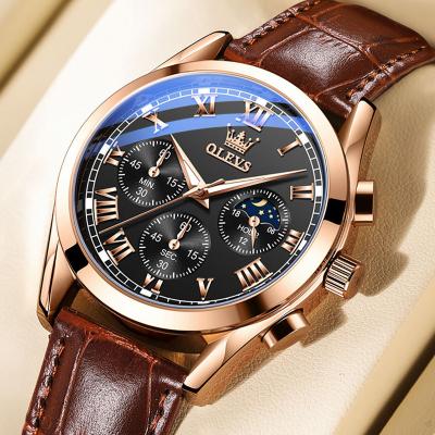 China Automatic Date Olevs 2871 Brand Watches Mens Wrist Wrist Watches Hand Watch Mens Wrist Watches For Man Luxury Quartz Watches Leather Clock For Gift for sale