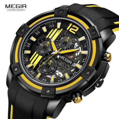 China Luxury Quartz Watch Men Top Brand MEGIR 2097 Chronograph Mens Watches Fashion Luminous Army Waterproof Men Wrist Watch Relogio Masculino for sale