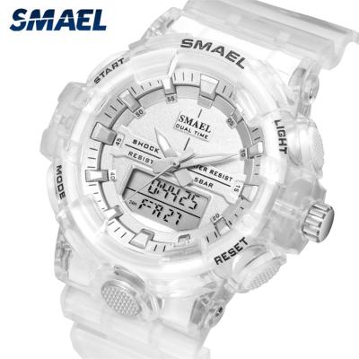 China 2021 New SMAEL Unisex Alarm Watches Men and Women Fashion Sports Watch Waterproof Quartz Watch 8025 Relogio Masculino for sale