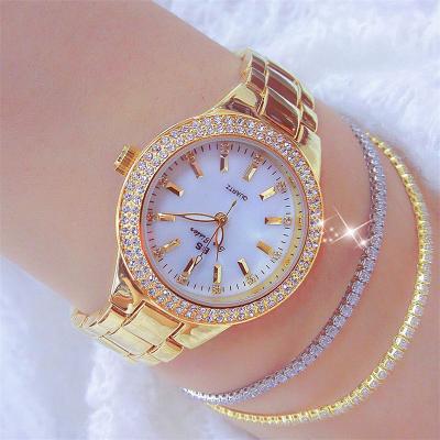 China BS Sister 1258 Ladies Wrist 1258 Ladies Wrist Gold Watch Stainless Steel Silver Crystal Diamond Watches Women's Watch Clock Water Resistant for sale