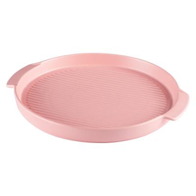 China Sustainable Porcelain Dishes Ceramic Baking Dishes With Fruit Colors Oven Microwave Cover for sale