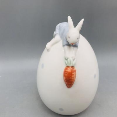 China eco-friendly PORCELAIN EASTER BUNNY HOME DECORATION for sale