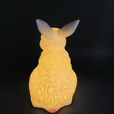 China HOT SELLING LED PORCELAIN FACTORY PRICE EASTER BUNNY eco-friendly for sale