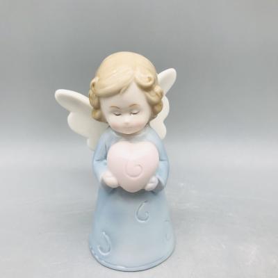 China Europe cheap wholesale cute angel statue painting porcelain for sale