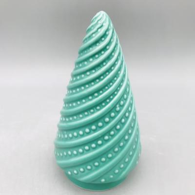 China Eco - Friendly Designer Porcelain Corn Shape Green Christmas Tree Ornaments for sale