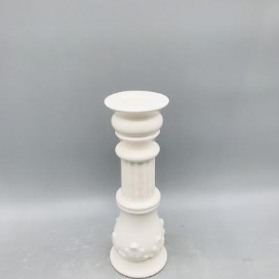 China Eco - Friendly Roman Column Shaped White Porcelain Sconce For Sale for sale