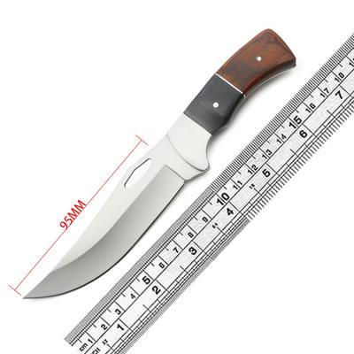 China High Quality Non-variable Fixed Straight Outdoor Color Adventure Knife Stainless Steel Handle Wooden Saber for sale