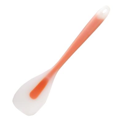 China Wholesale Silicone Viable Heat Resistant Kitchen Utensils Food Grade Non Stick Salad Scraper Baking Spatula for sale