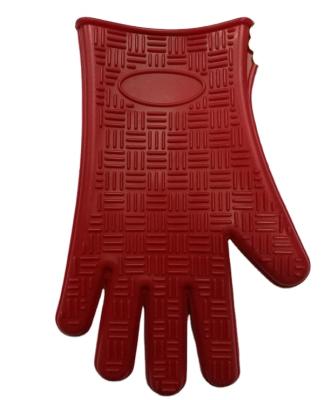 China Sustainable Silicone Rubber Microwave Oven Mitt Kitchen Accessories Potholder Silicone BBQ Grill Oven Glove for sale