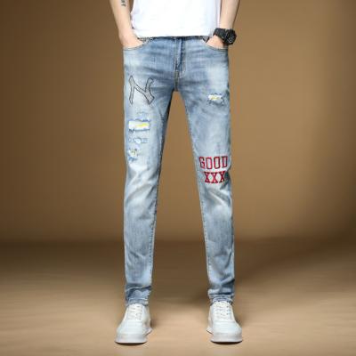 Cina Colore leggero rivestente di ferro di Diamond Embroidered Trousers Men Pants Wicking in vendita