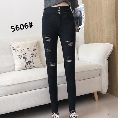 China S-5XL kundenspezifische Dame Skinny Denim Pants nehmen hohe Taillen-Jeans ab zu verkaufen