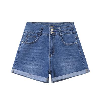 China Leg Straight 4XL XXXXL Zipper Denim Shorts For Women for sale