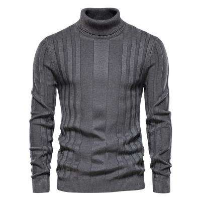 Chine Le chandail de cou de la tortue des hommes d'habillement de Streetwear occasionnel tricotent le pull pur de couleur de chemise de base à vendre